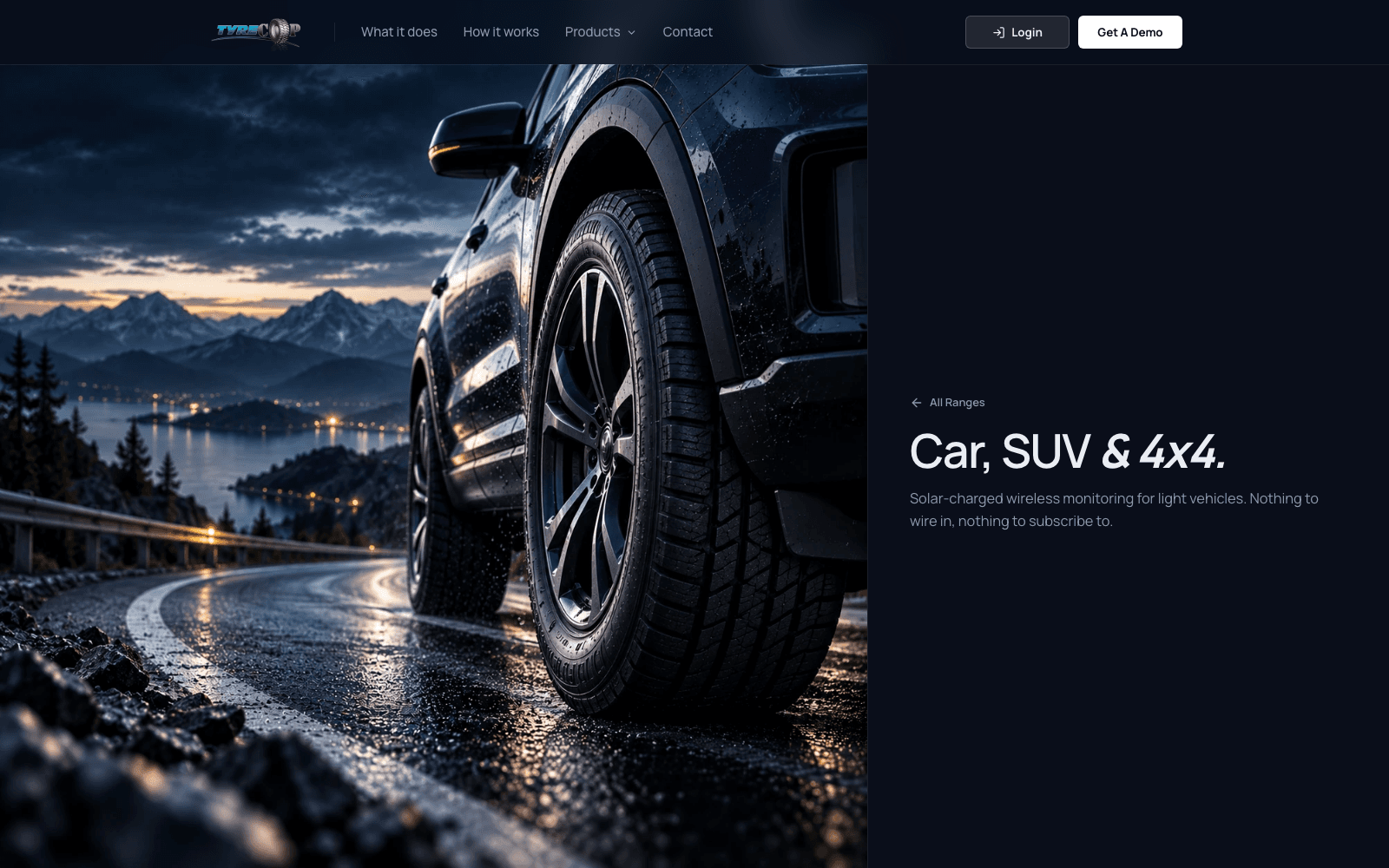 TyreCOP light vehicle monitoring range