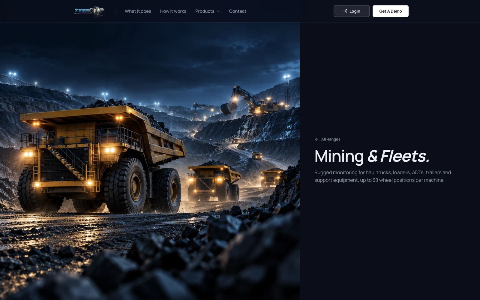 Mining and fleet product range